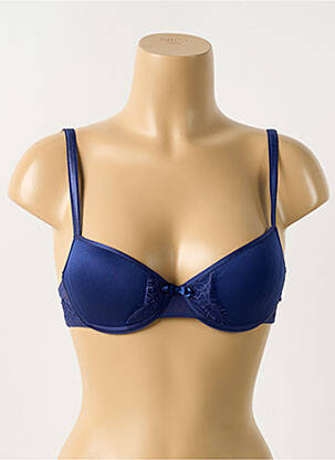Sutien efect material satinat top sutien modelat albastru PASSIONATA femeie