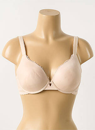 Sutien efect material satinat top sutien modelat roz SIMONE PERELE femeie