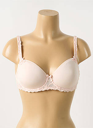 Sutien efect material satinat top sutien modelat roz SIMONE PERELE femeie