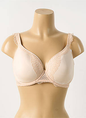 Sutien efect material satinat top sutien modelat roz SIMONE PERELE femeie