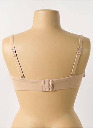 Sutien efect material satinat top sutien modelat culoare piersică SIMONE PERELE femeie