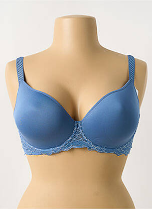 Sutien efect material satinat top sutien modelat albastru SIMONE PERELE femeie