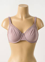 Sutien țesătură tulle sutien cupe întregi cu decolteu înalt violet GEMMA femme