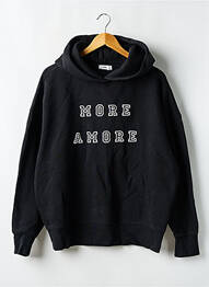 Hanorac cu glugă broderie mâneci lungi negru CLOSED femme