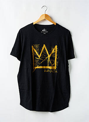 Tricou negru JEAN MICHEL BASQUIAT bărbat