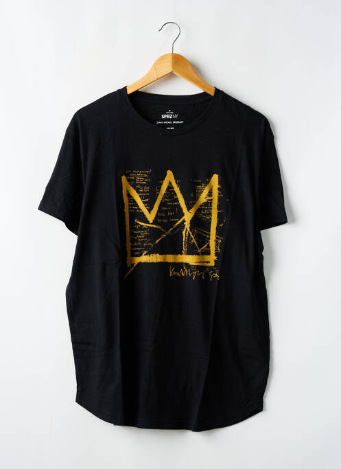 Tricou negru JEAN MICHEL BASQUIAT bărbat