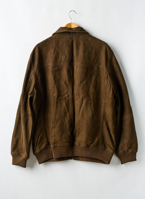 Geacă din piele maro IKKS bărbat