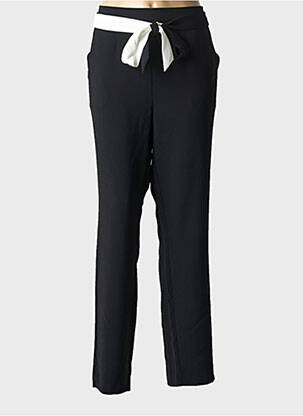 Pantalon drept țesătură crep mărime normală negru DIANE LAURY femeie