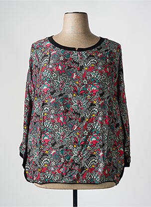 Bluză imprimeu floral mâneci lungi negru MISS BY CAPTAIN TORTUE femeie