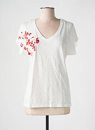 Tricou alb JULIE GUERLANDE femeie