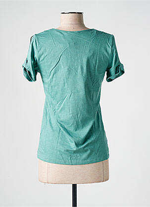 Tricou guler în v mâneci scurte verde JULIE GUERLANDE femeie