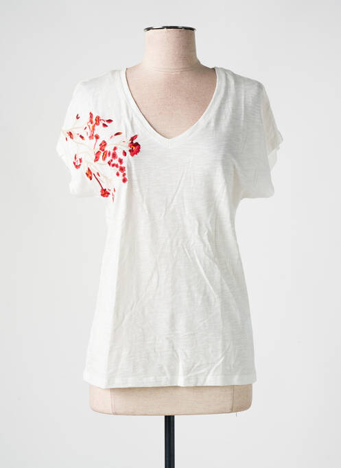 Tricou alb JULIE GUERLANDE femeie