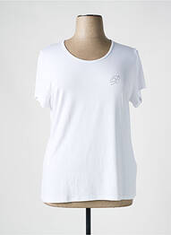 Tricou elasticitate mâneci scurte alb BUGARRI femme