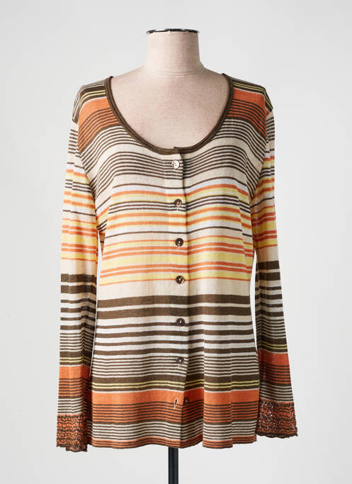 Vestă cu mâneci lungi maro DISMERO femeie