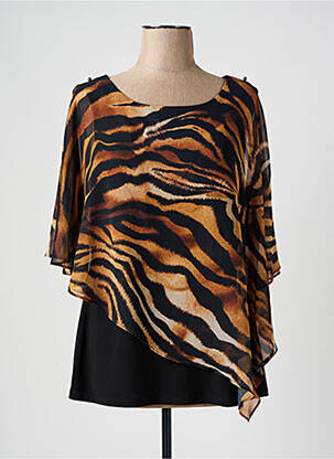 Tunică mâneci scurte maro FRANK LYMAN femeie