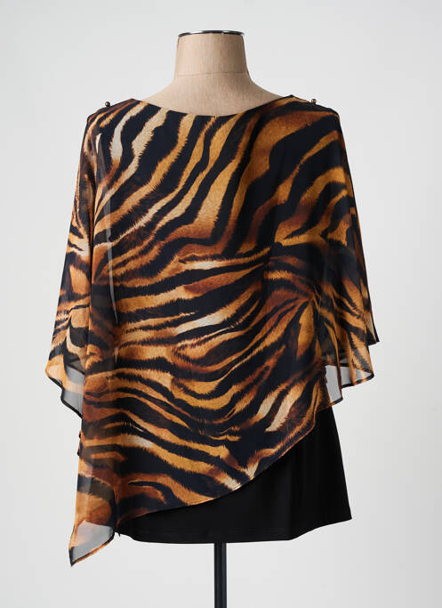 Tunică mâneci scurte maro FRANK LYMAN femeie