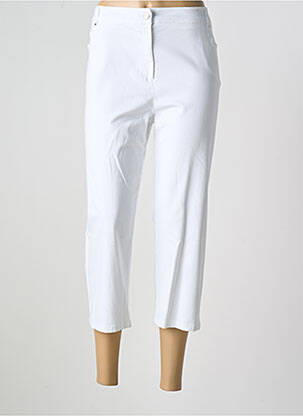 Pantalon trei sferturi alb PAUSE CAFE femeie