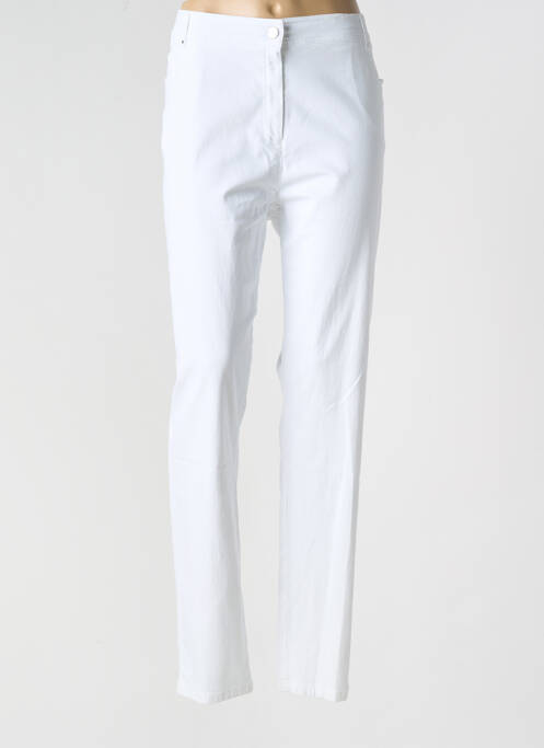 Pantalon slim alb PAUSE CAFE femeie