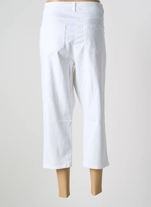 Pantalon trei sferturi alb PAUSE CAFE femeie