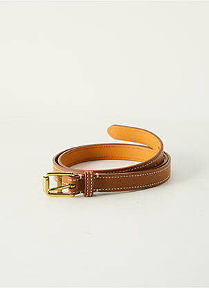 Curea efect material satinat maro RALPH LAUREN femeie