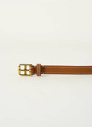 Curea efect material satinat maro RALPH LAUREN femeie