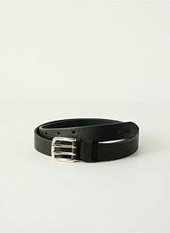 Curea efect material satinat negru CLOSED femme