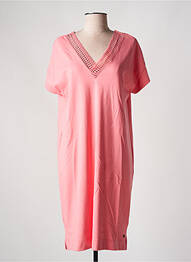 Rochie midi mâneci scurte mâneci scurte roz GARCIA femeie