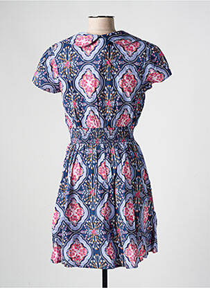 Rochie scurtă mâneci scurte mâneci scurte albastru BLUTSGESCHWISTER femeie