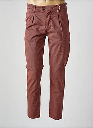 Pantalon chino elasticitate mărime normală maro RECYCLED ART WORLD bărbat