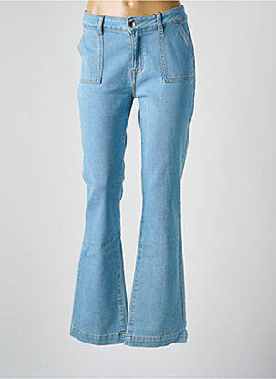 Blugi cu croială evazată albastru MADEMOISELLE FANI femeie