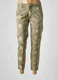 Pantalon chino țesătură poplin mărime normală verde ONLY femme