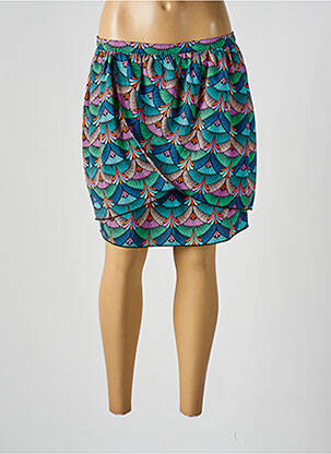 Fustă scurtă închidere cu fermoar la spate albastru MOLLY BRACKEN femme