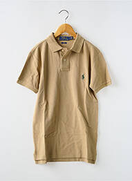 Polo croială dreaptă mâneci scurte bej RALPH LAUREN garcon