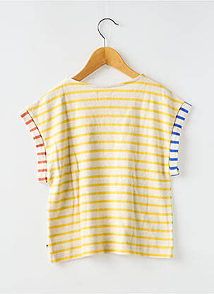 Tricou croială dreaptă mâneci scurte verde ARSENE ET LES PIPELETTES fată