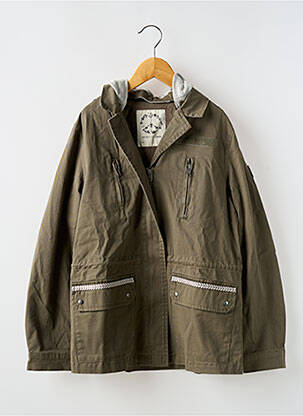 Parka fără glugă verde IKKS fată