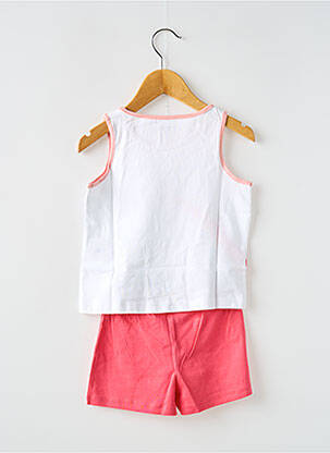 Pijama tip de tricou roz VERTBAUDET fată