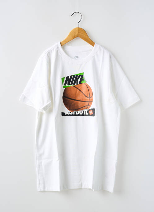 Tricou alb NIKE băiat