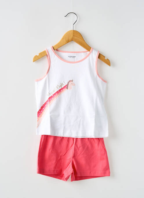 Pijama roz VERBAUDET fată