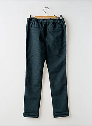Pantalon slim țesătură poplin verde TAPE À L'OEIL fată