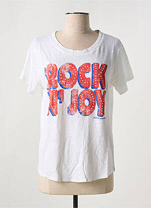 Tricou croială dreaptă mâneci scurte alb LEON & HARPER femeie