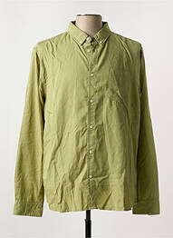 Cămașă cu mâneci lungi croială dreaptă verde KNOWLEDGE COTTON APPAREL homme