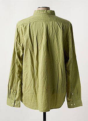 Cămașă cu mâneci lungi croială dreaptă verde KNOWLEDGE COTTON APPAREL bărbat