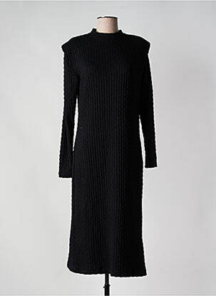 Rochie midi mâneci lungi mâneci lungi negru OBJECT femeie