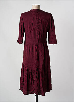 Rochie midi mâneci 3/4 mâneci 3/4 violet SEE U SOON femeie
