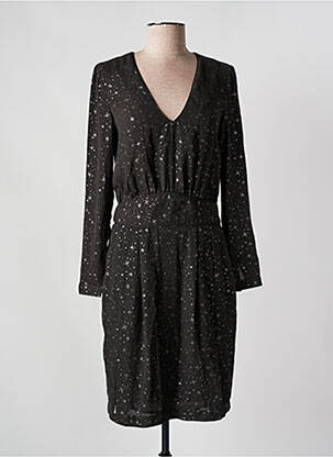 Rochie scurtă mâneci lungi mâneci lungi gri SEE U SOON femeie