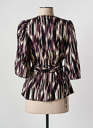 Bluză țesătură poplin mâneci 3/4 violet VILA femeie