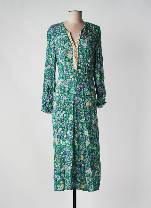 Rochie lungă verde EMA BLUE'S femeie