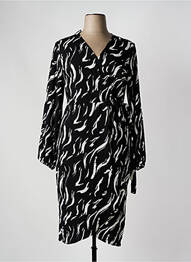 Rochie midi imprimeu fantezie mâneci lungi negru EVOKED VILA femme