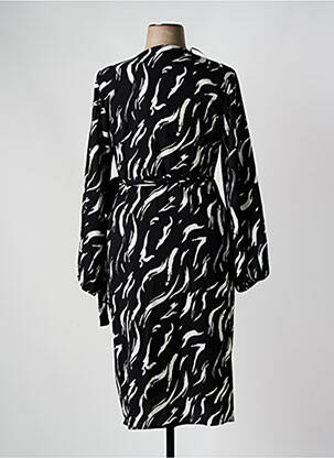 Rochie midi imprimeu fantezie mâneci lungi negru EVOKED VILA femeie