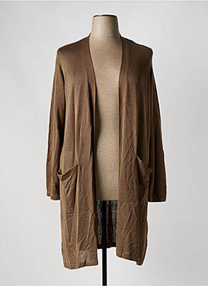 Vestă cu mâneci lungi maro EVOKED VILA femeie